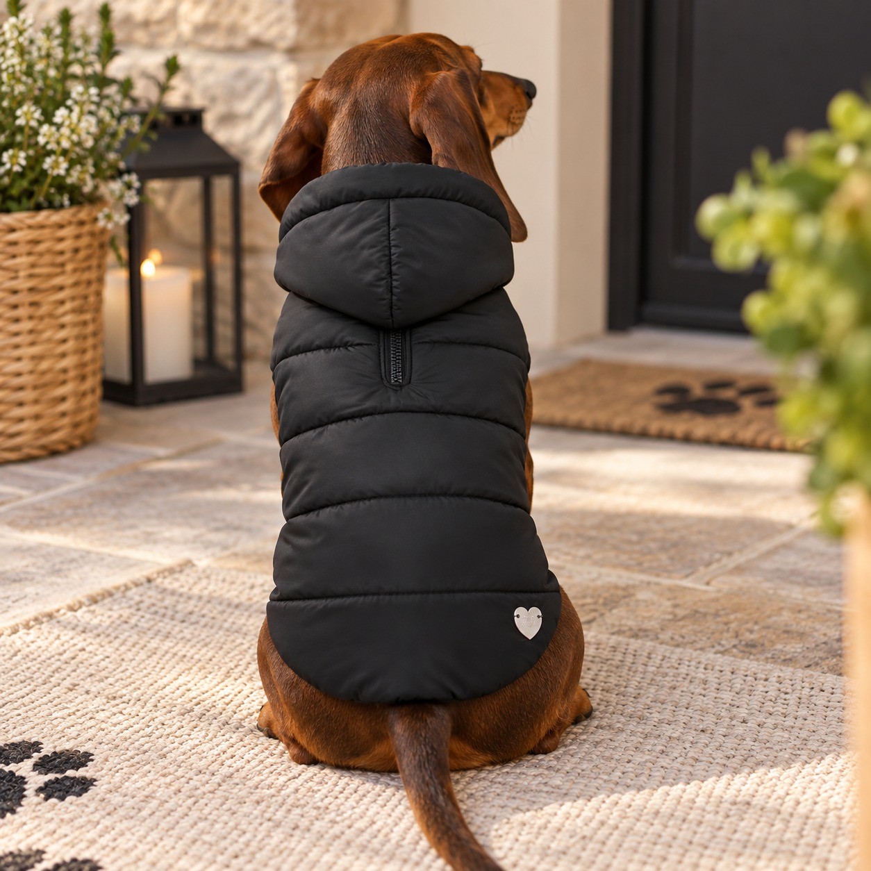 Piumino Invernale Impermeabile per Cani con Cappuccio